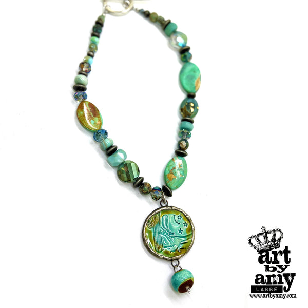 Roadrunner Long Necklace by Art by Amy