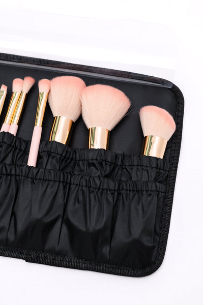 Estuche de maquillaje LED She's All That en color blanco