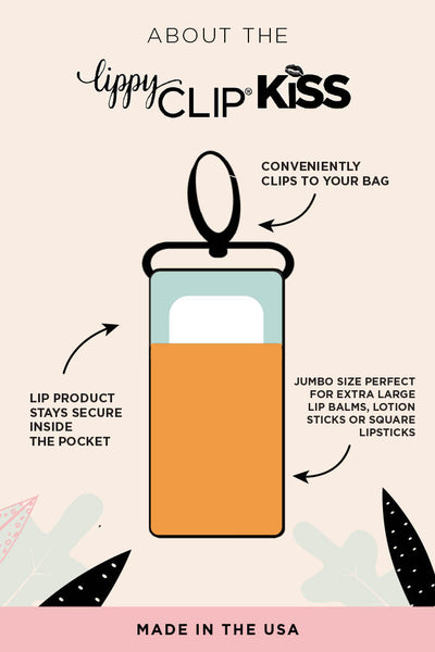 Mountains LippyClip KISS for larger lip balms, essential oil rollers, etc.