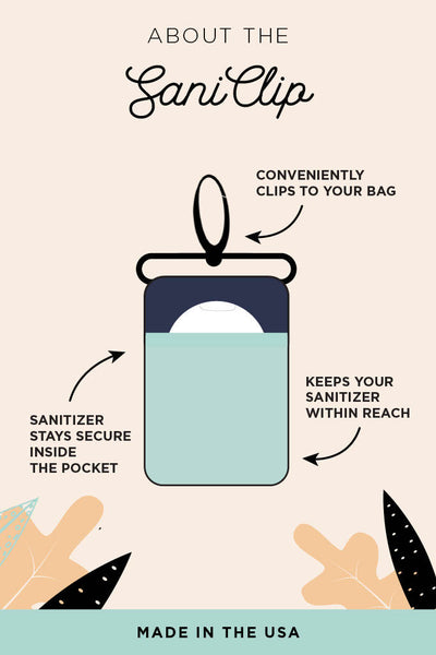 Daisies SaniClip Hand Sanitizer Holder - made to order
