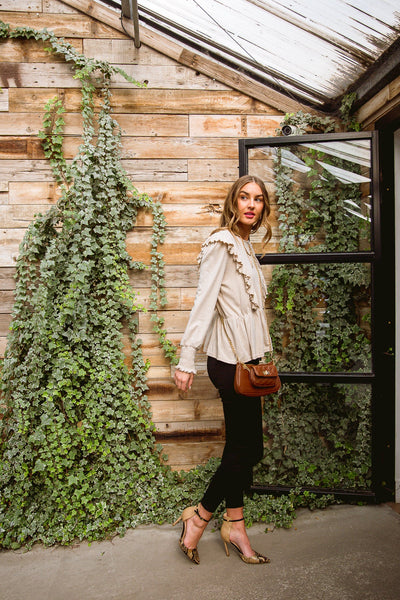 Sweet Confession Top In Seashell - ONLINE EXCLUSIVE!