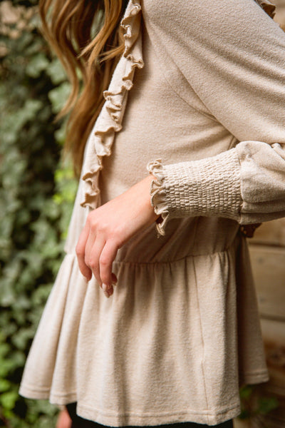 Sweet Confession Top In Seashell - ONLINE EXCLUSIVE!