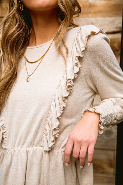 Sweet Confession Top In Seashell - ONLINE EXCLUSIVE!