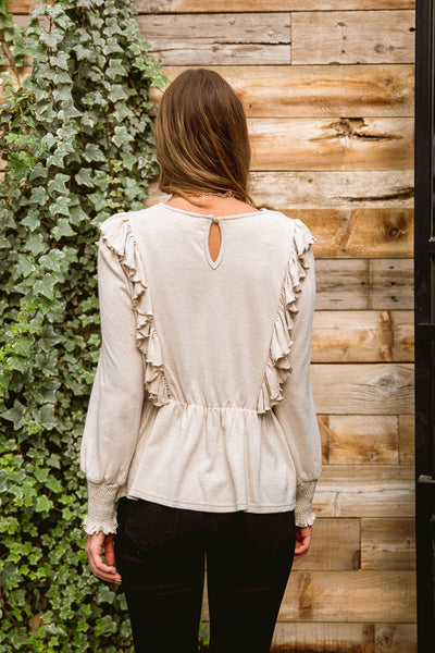 Sweet Confession Top In Seashell - ONLINE EXCLUSIVE!