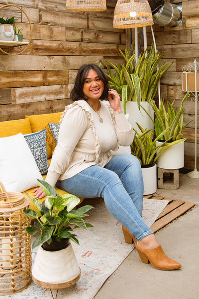 Sweet Confession Top In Seashell - ONLINE EXCLUSIVE!