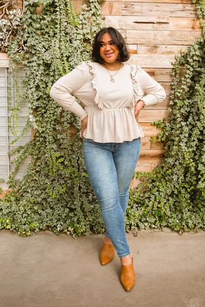 Sweet Confession Top In Seashell - ONLINE EXCLUSIVE!