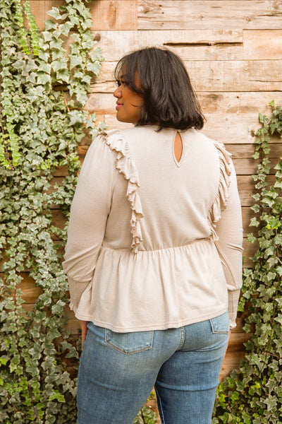 Sweet Confession Top In Seashell - ONLINE EXCLUSIVE!
