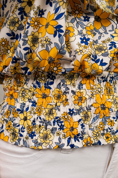 Victoria Chiffon Popover Top