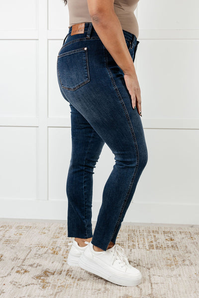 88913 Tessa Hi-Rise Tummy Control Step Hem Skinny Judy Blue Jeans - ONLINE EXCLUSIVE!