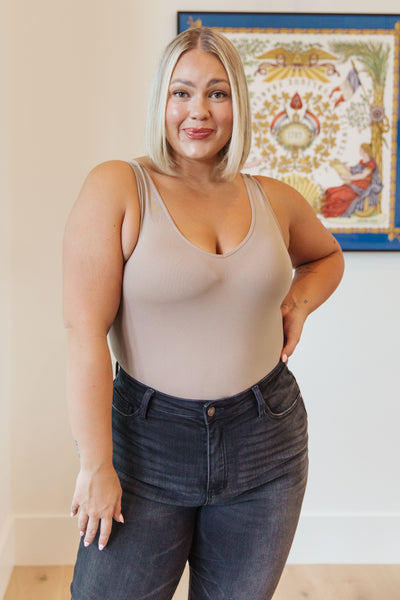 The Basics Bodysuit In Light Mocha - ONLINE EXCLUSIVE!
