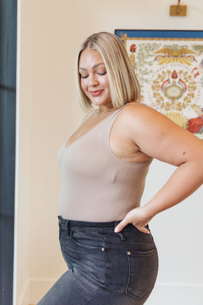 The Basics Bodysuit In Light Mocha - ONLINE EXCLUSIVE!