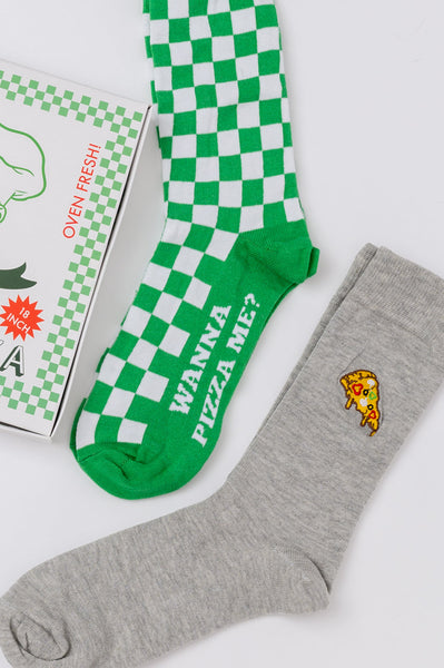 Juego de calcetines con forma de pizza vegetariana: ¡EXCLUSIVO ONLINE!