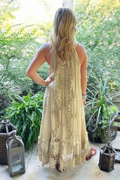 Daisy Dreaming Dress - Vintage Tea Stain by Jaded Gypsy