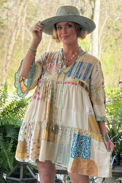 Caylee Patchwork Sunrise Tunic/Top/Dress by Jaded Gypsy