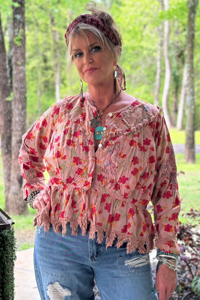 Kerry Strawberry Fields Top / Jacket by Jaded Gypsy