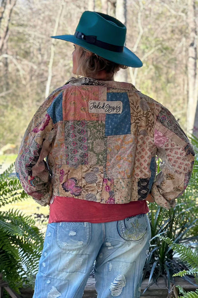 Hollyn Midnight Garden Crop Jacket by Jaded Gypsy