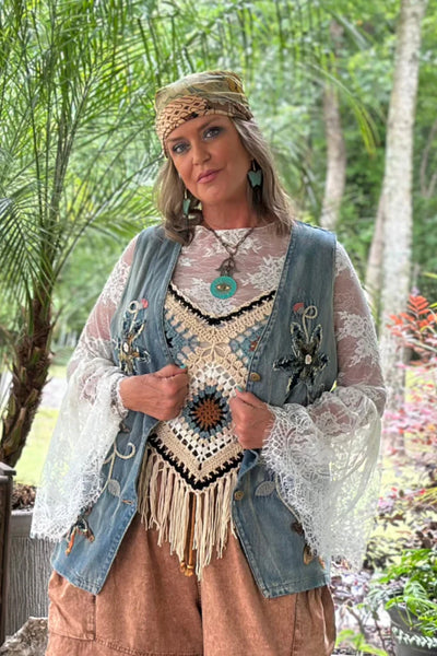 Blanche Garden Tea Lace Top by Jaded Gypsy - Multiple Colors!