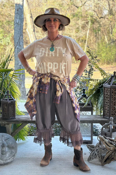 RaeAnn Dirty Hippie T-Shirt in Vintage Tan by Jaded Gypsy