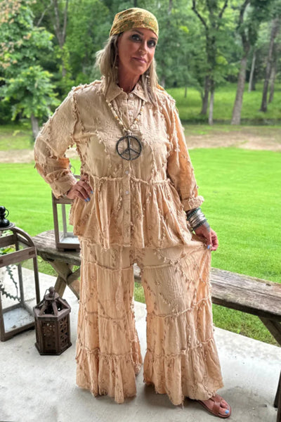 Blusa Collette Royal Garden de Jaded Gypsy