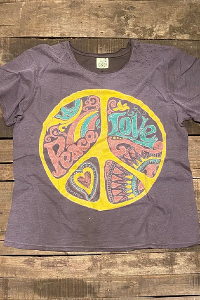 Camiseta Jade Peace & Love Moon Dance de Jaded Gypsy