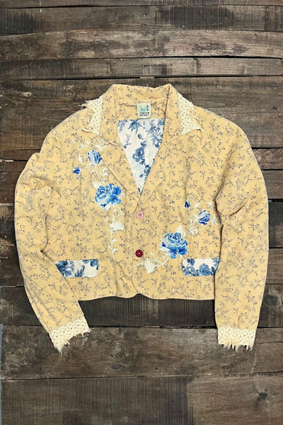 Chaqueta azul Flora de Jaded Gypsy