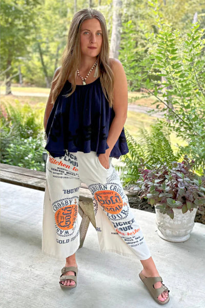 Pantalones de reliquia con medalla de oro de Rickie Lee, de Jaded Gypsy