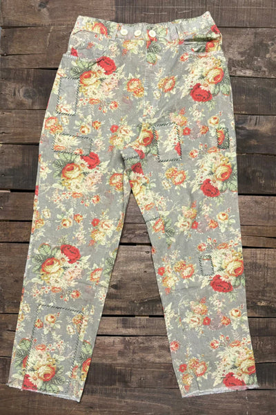 Pantalones de viaje Evangeline Floral Meadows de Jaded Gypsy