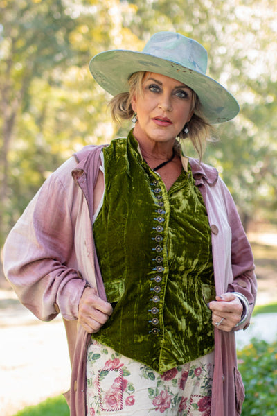 Resa Mesmerized Velvet Vest Top by Jaded Gypsy