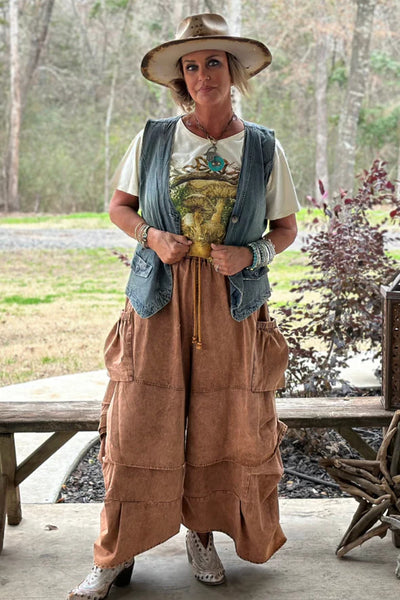 Sierra Sunset Pants in Brick by Jaded Gypsy