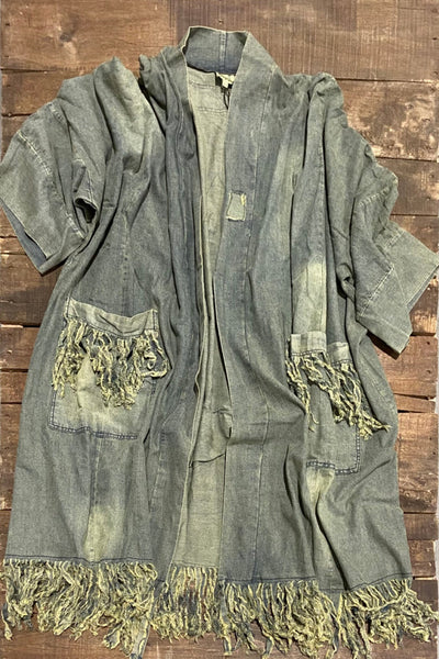 Katana Sundown Denim Duster by Jaded Gypsy