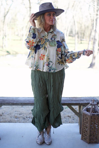 Elsie Everyday Love Pant in Olive by Jaded Gypsy