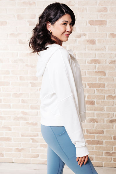 Working Up A Sweat Hooded Pullover in Off White - ONLINE EXCLUSIVE!