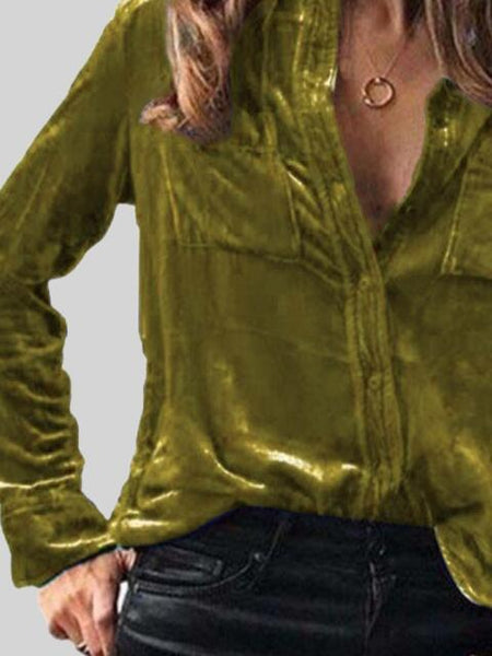 Copia de camisa con cuello abotonado y bolsillos en el pecho - ¡EXCLUSIVO EN LÍNEA!