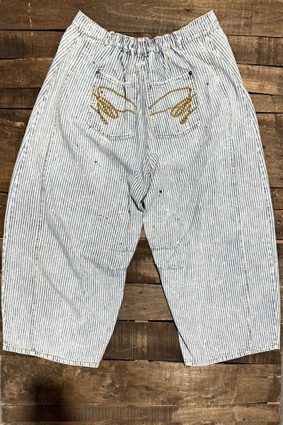 Vaqueros de rayas de ferrocarril Patsy Barrel of Dreams de Jaded Gypsy