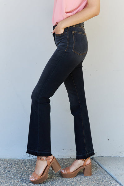 Amber Black High Waist Slim Bootcut Judy Blue Jeans