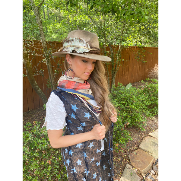 18552 Plumero de estrellas envejecido cristalino de A Rare Bird