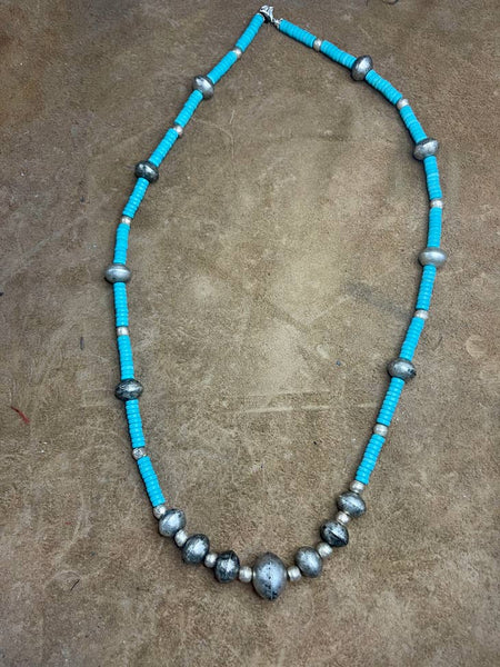 Turquoise & Tibet Necklace by A Rare Bird