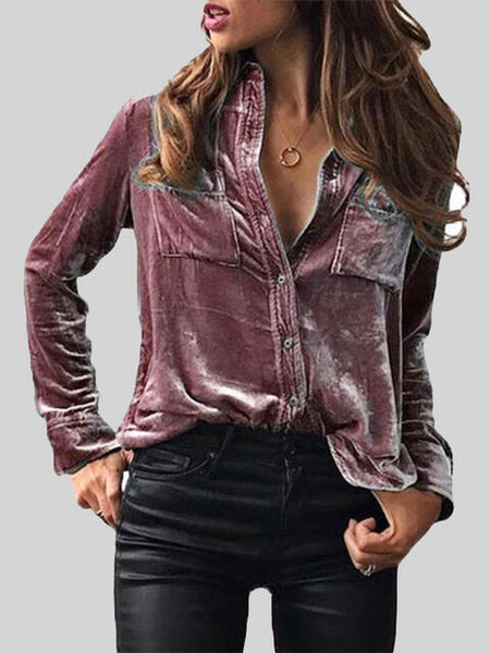 Copia de camisa con cuello abotonado y bolsillos en el pecho - ¡EXCLUSIVO EN LÍNEA!