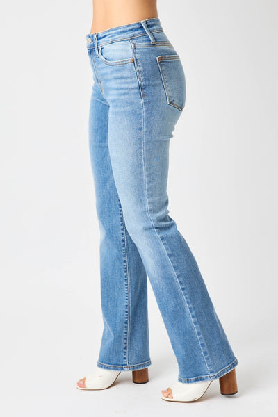 Jeans azules Judy de pernera recta y talle alto Gayle - ¡EXCLUSIVO EN LÍNEA!