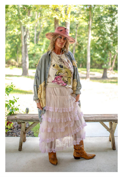 Chanel Real Love Skirt - Blush by Jaded Gypsy