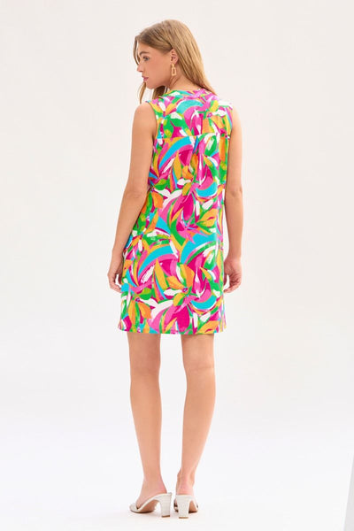 Dear Scarlett Lizzy Tank Dress in Multi