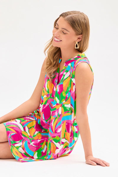 Dear Scarlett Lizzy Tank Dress in Multi