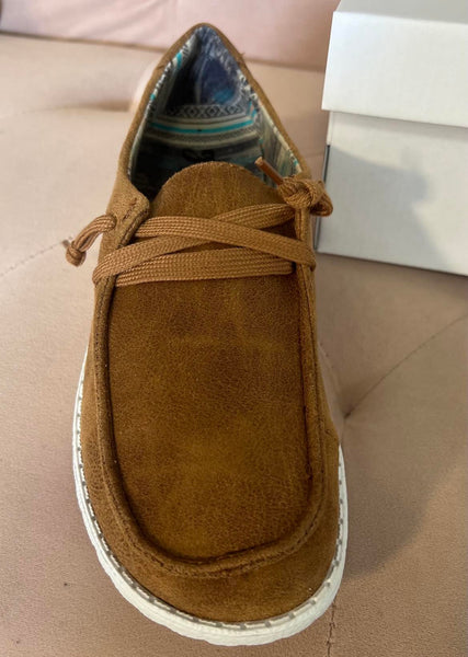 Gypsy Jazz by Very G Women's Candice Tan Lace Up Sneakers Casual Shoes