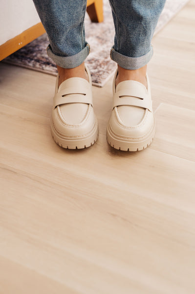 Mocasines Penny For Your Thoughts en color hueso