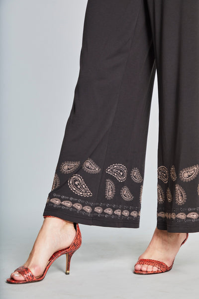 26 Rosie Rose Petal Collection Knit Wide-legged Pants