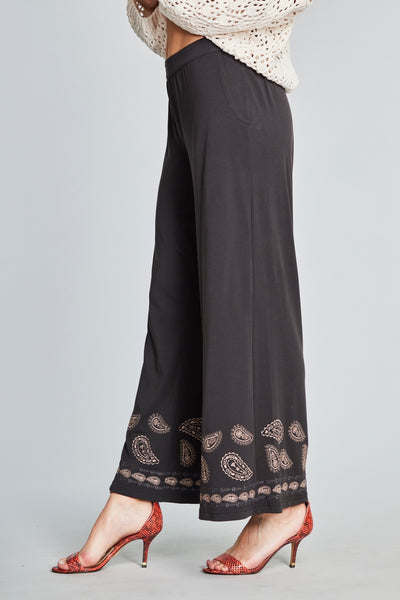 26 Rosie Rose Petal Collection Knit Wide-legged Pants