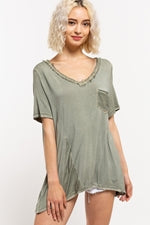 149 Octavia Lightweight Tshirt w/ Back Pleat