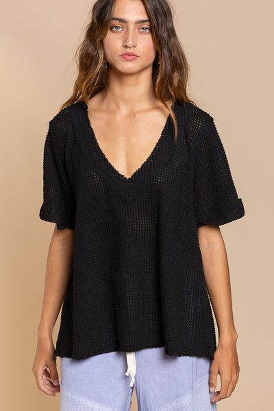 Annalei Waffle Knit Top