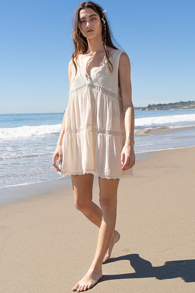 Sleeveless Waffle Knit Top