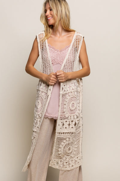 Cárdigan de encaje de ganchillo 300 Vera